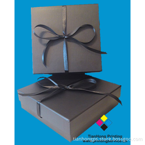 Black Paper Cardboard Packaging Gift Box (OEM-BX012)